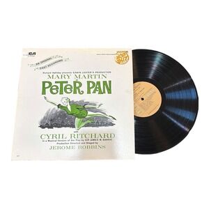 Mary Martin as Peter Pan Original Cast Recording Vinyl LP RCA Victor Dynaflex‎
